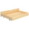 vidaXL Bed Frame without Mattress with 2 Drawers Solid Wood 100x200 cm