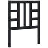 vidaXL Bed Headboard Black 81x4x100 cm Solid Wood Pine
