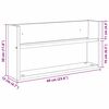vidaXL Magazine Rack 2 pcs Grey Sonoma 60 x 12 x 30 cm Engineered Wood