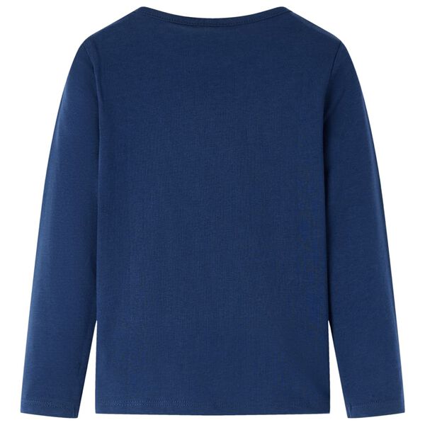 Kids' T-shirt with Long Sleeves Navy Blue 140