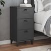 vidaXL Bedside Cabinet VIKEN Anthracite Grey Engineered Wood