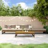vidaXL 4 Piece Garden Lounge Set Honey Brown Solid Wood Pine