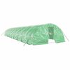 vidaXL Greenhouse with Steel Frame Green 90 m&sup2; 18x5x2.3 m