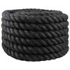 vidaXL Jute Rope 50 mm Black 100% Tossa jute