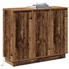 vidaXL LED Sideboard Old Wood 90 x 32 x 75 cm Engineered Wood