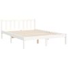 vidaXL Bed Frame without Mattress White 140x200 cm Solid Wood Pine