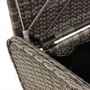vidaXL Storage Bench with Cushion Grey 80x51x52 cm Poly Rattan