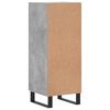 vidaXL Sideboard Concrete Grey 34.5x34x90 cm Engineered Wood
