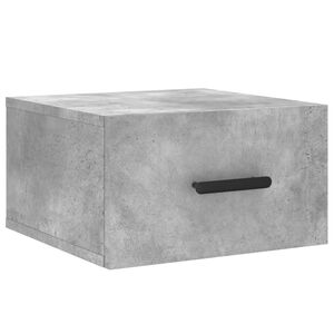 vidaXL Wall-mounted Bedside Cabinet Concrete Grey 35x35x20 cm