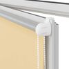 vidaXL Roller Blind Blackout Beige 105x150 cm Fabric Width 100.7 cm Polyester