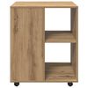 vidaXL Rolling Cabinet Artisan Oak 60x53x72 cm Engineered Wood
