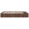 vidaXL Bed Frame without Mattress Brown Oak 135x190 cm Double