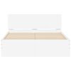 vidaXL Bed Frame with Headboard and LED White 120x200 cm
