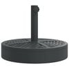 vidaXL Parasol Base for &Oslash;38 / 48 mm Poles 25 kg Round