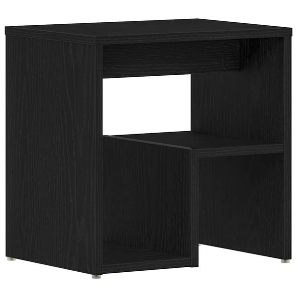 vidaXL Bedside Cabinet Black oak 40 x 30 x 40 cm Engineered wood
