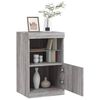 vidaXL Sideboard with LED Lights Grey Sonoma 41x37x67 cm