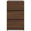 vidaXL Bedside Cabinets with 3 Drawers 2 pcs Brown Oak 39x35x65 cm