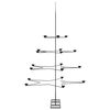 vidaXL Metal Christmas Tree for Decoration Black 140 cm