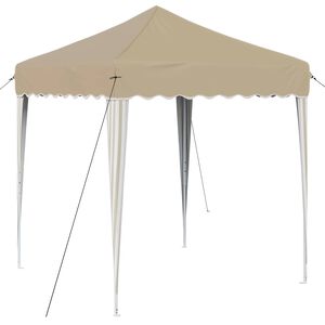 vidaXL Pop-up Party Tent Cream 195 x 195 x 245 cm Oxford Fabric
