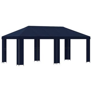 vidaXL Garden Gazebo 6 x 3 m Blue Polyester and Steel 190