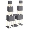 vidaXL Cat Tree with Sisal Scratching Posts Dark Grey 199 cm