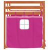 vidaXL Bunk Bed without Mattress Pink 80x200 cm Solid Wood Pine