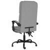 vidaXL Massage Reclining Office Chair Light Grey Fabric