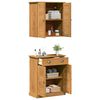 vidaXL Bathroom Furniture Set VIGO 2 pcs Brown 67.5 x 34 x 80 cm