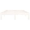 vidaXL Bed Frame without Mattress White Solid Wood Pine 120x200cm