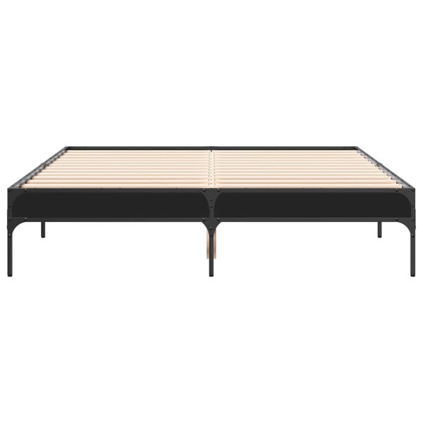 vidaXL Bed Frame without Mattress Black 120x190 cm Small Double