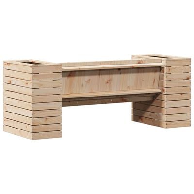 vidaXL Planter Bench 167.5x60x65 cm Solid Wood Pine