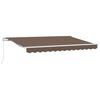 vidaXL Retractable Awning Taupe 600 x 350 cm Polyester and Aluminium
