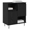 vidaXL Sideboard 3 pcs Black Oak 60 x 35 x 70 cm
