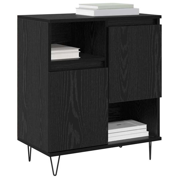 vidaXL Sideboard 3 pcs Black Oak 60 x 35 x 70 cm