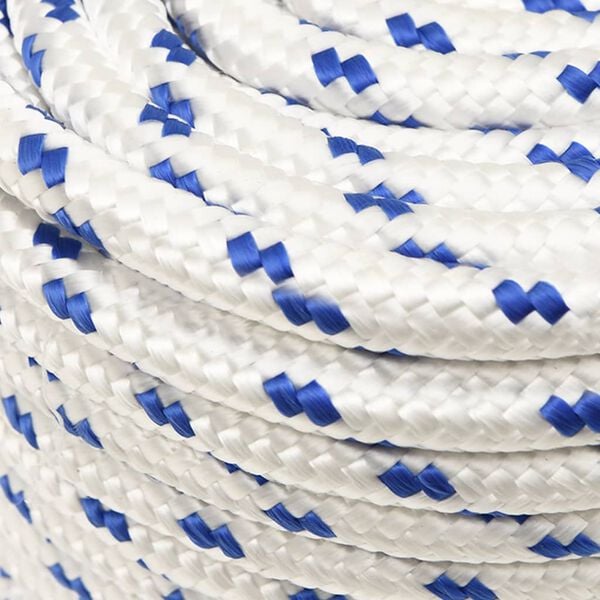 vidaXL Boat Rope White 14 mm 25 m Polypropylene