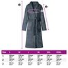vidaXL Bathrobe without Hood Navy Blue XXXL Flannel