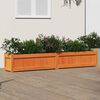 vidaXL Garden Planter Wax Brown 180x31x31 cm Solid Wood Pine
