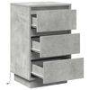 vidaXL Bedside Cabinet Concrete Grey 39 x 34.5 x 65 cm Engineered wood
