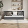 vidaXL Day Bed without Mattress Grey 90x190 cm Single Solid Wood Pine