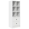 vidaXL Desk with Drawer 2 pcs White