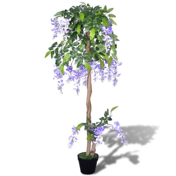vidaXL Artificial Wisteria with Pot 120 cm