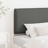 vidaXL Upholstered Headboard with Headboard White and Light Grey 75 cm