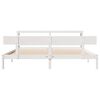 vidaXL Bed Frame without Mattress White 180x200 cm Super King Solid Wood Pine