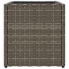 vidaXL Garden Planters 2 pcs Grey 36x30x32 cm Poly Rattan
