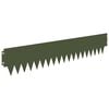 vidaXL Lawn Edging 10 pcs 103 x 20 cm Steel Olive Green