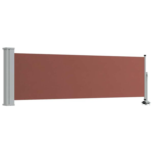 vidaXL Patio Retractable Side Awning 80x300 cm Brown