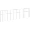 vidaXL Garden Fence Panel 24 pcs Galvanised Steel Silver