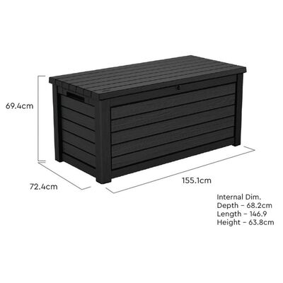 Keter Outdoor Storage Box Northwood 630 L Graphite