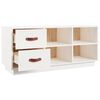 vidaXL Shoe Bench White 100x34x45 cm Solid Wood Pine