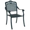 vidaXL Garden Chair 2 pcs Green 55 x 56.5 x 91cm Aluminium